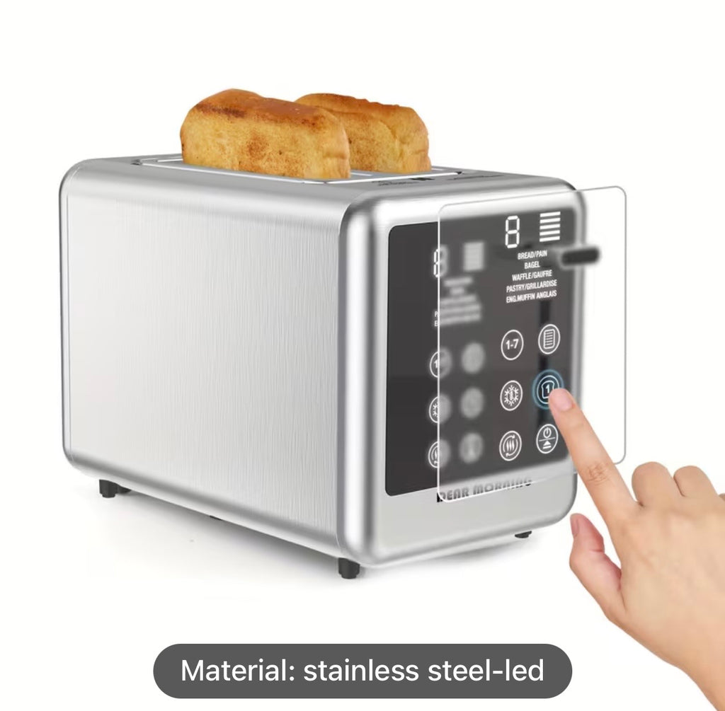 Smart Digital Toaster - 2-Slice with Touch Screen & 7 Shade Settings