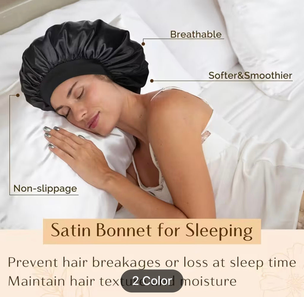 Silk Hair Bonnet - Nighttime Hair Protection