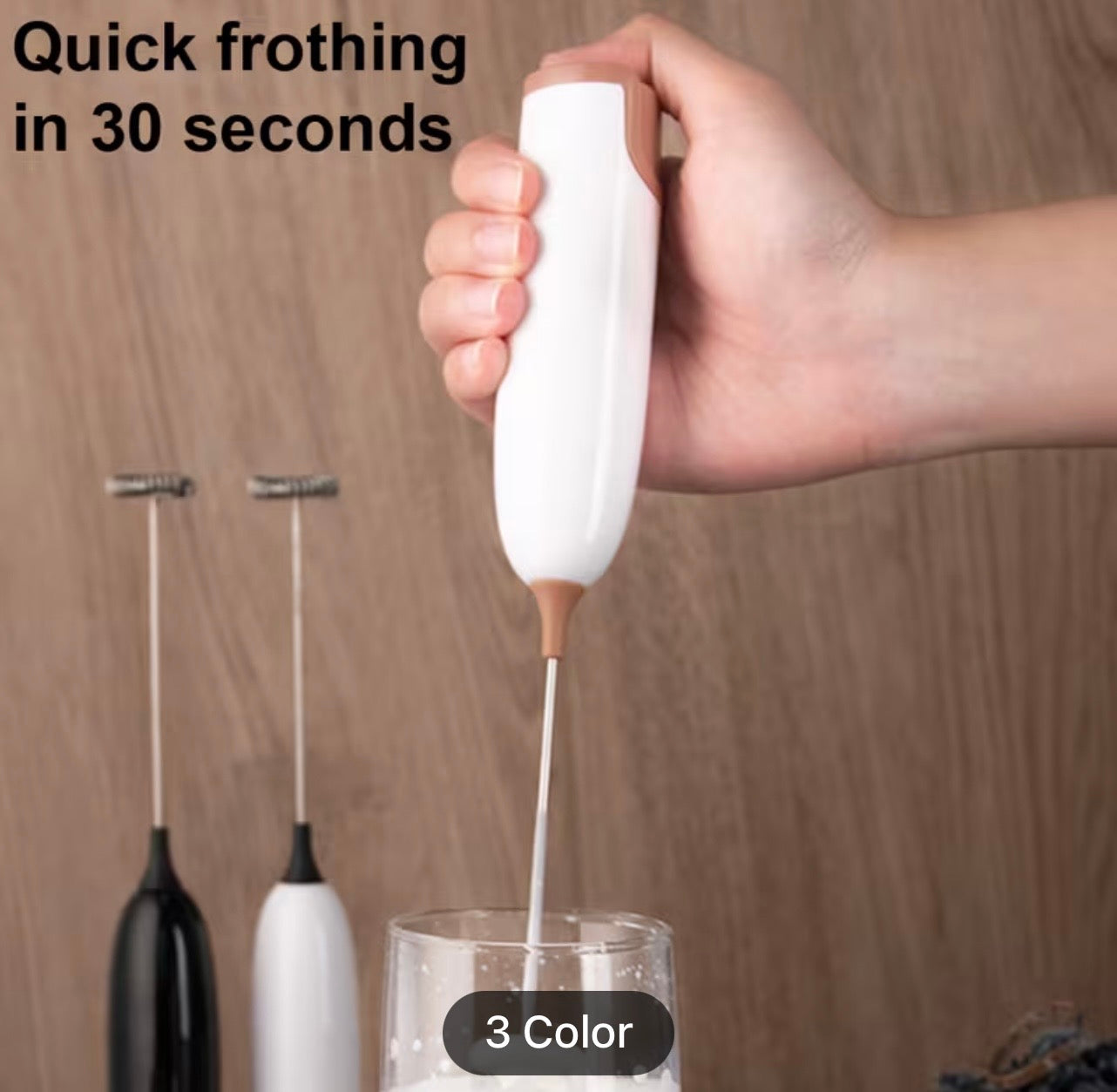 Electric Milk Frother - Barista-Style Foam Maker