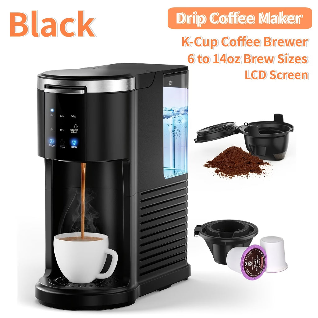2-in-1 Coffee Maker - K-Cup & 5-Cup Programmable Brewer