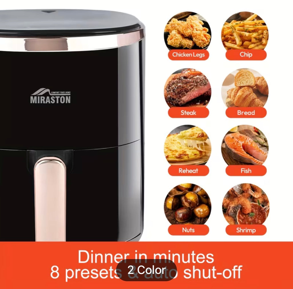 Large 8.5QT Air Fryer - Smart Touch Screen with 8 Presets