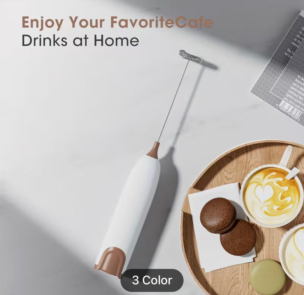 Electric Milk Frother - Barista-Style Foam Maker