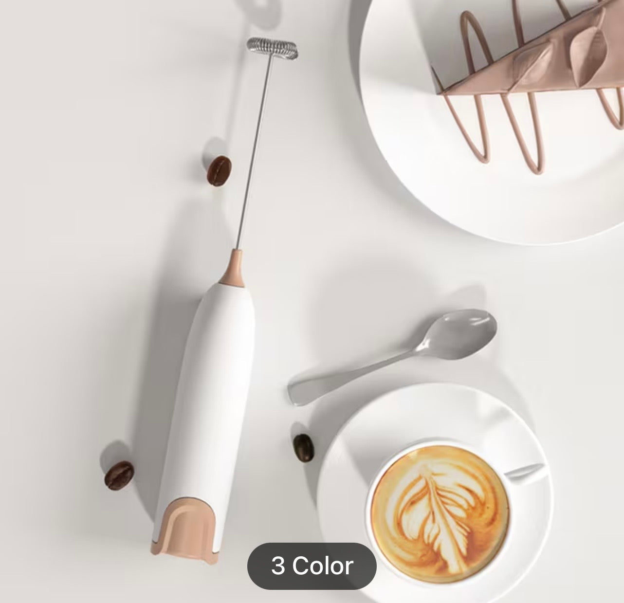 Electric Milk Frother - Barista-Style Foam Maker