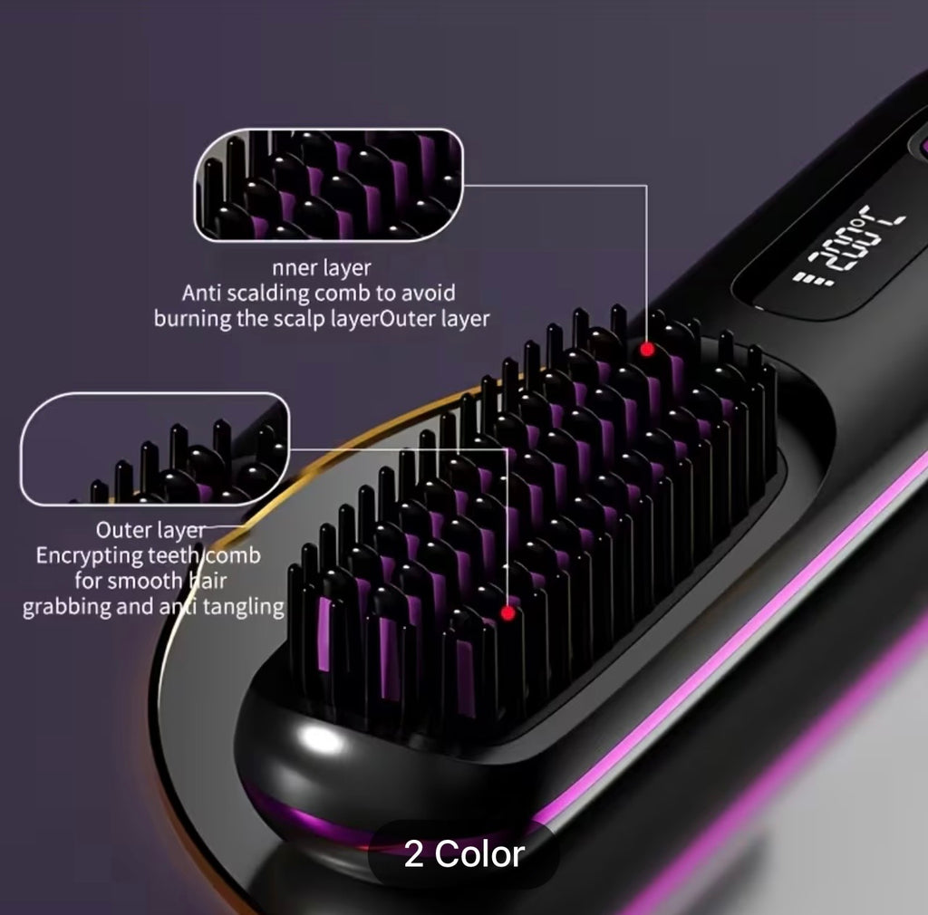 Portable Wireless Hair Straightener - USB Rechargeable
