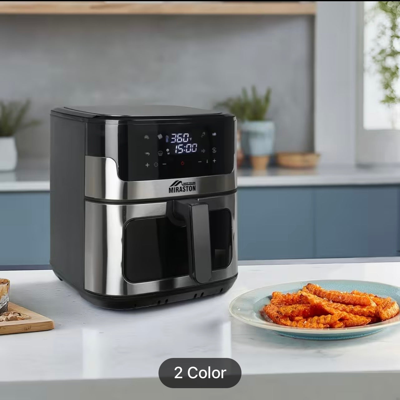 Large 8.5QT Air Fryer - Smart Touch Screen with 8 Presets