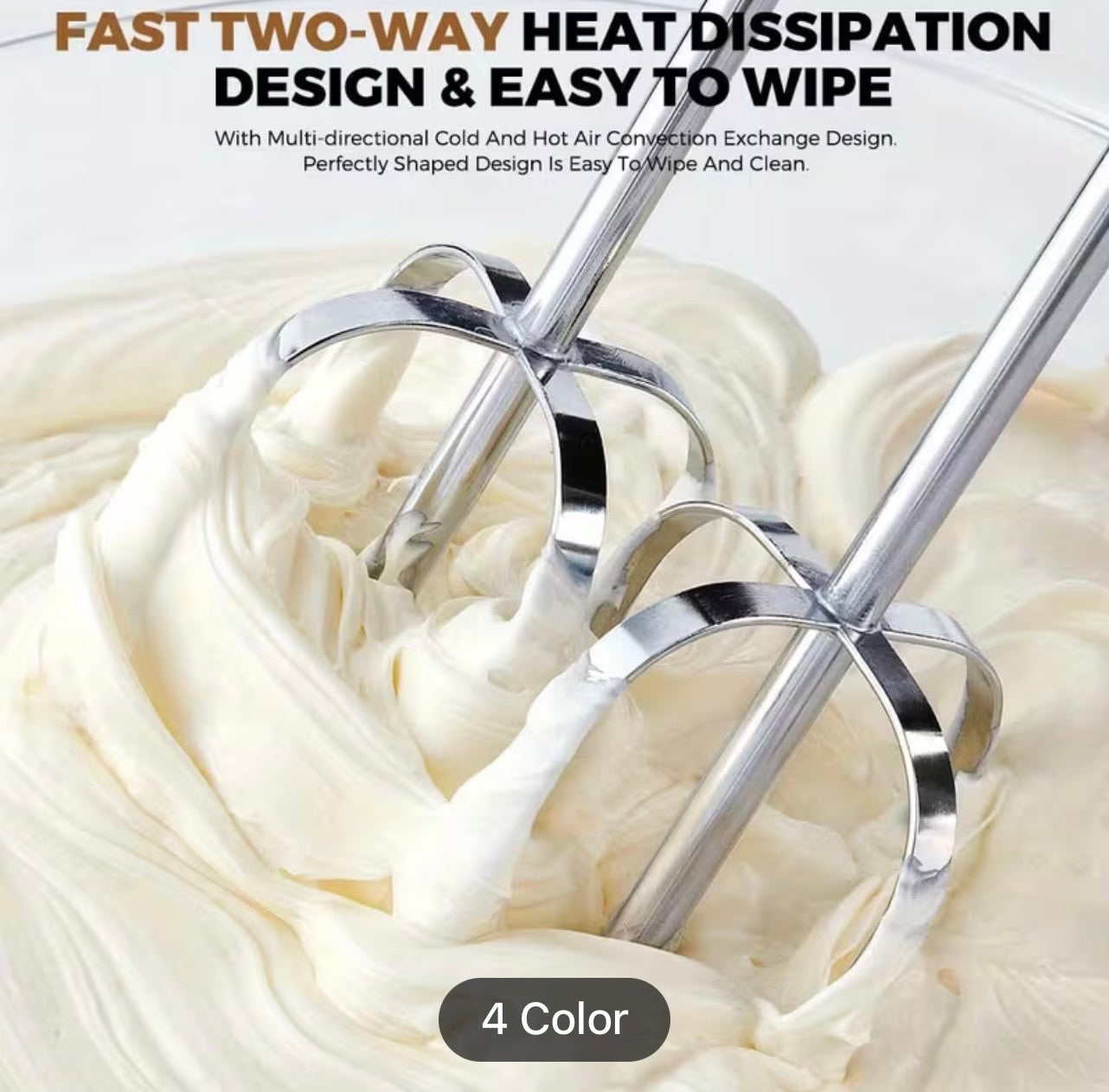 7-Speed Electric Hand Mixer - 5 Stainless Steel Attachments