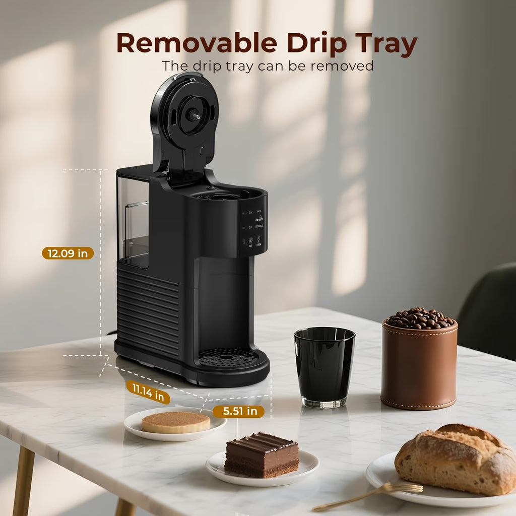 2-in-1 Coffee Maker - K-Cup & 5-Cup Programmable Brewer