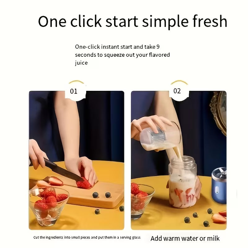 Portable USB Rechargeable Blender - Personal Smoothie Maker