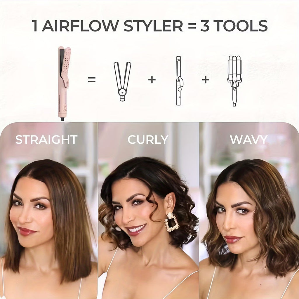 360° Airflow Curling Iron - Dual-Purpose Ceramic Styler