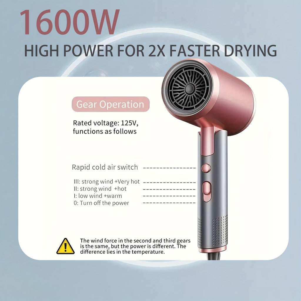 Professional Ionic Hair Dryer - Salon Quality Fast Drying