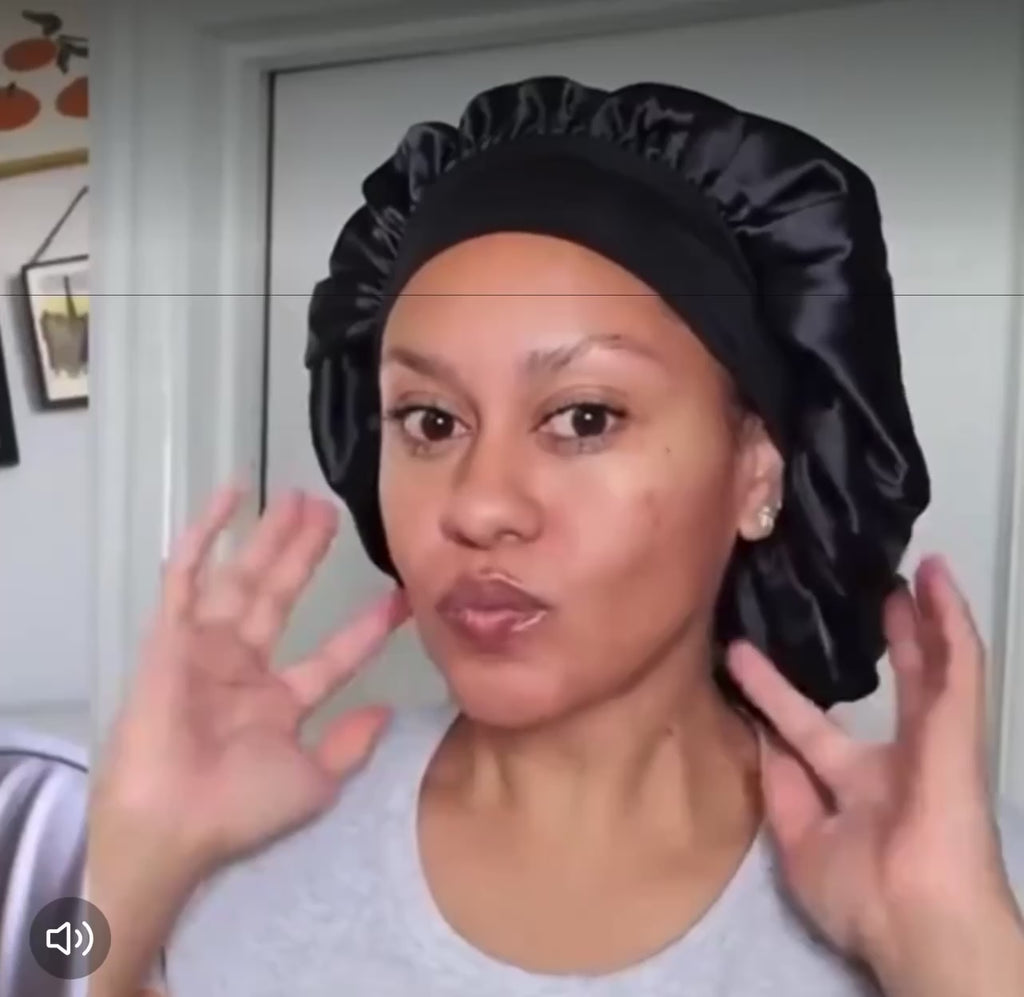 Silk Hair Bonnet - Nighttime Hair Protection