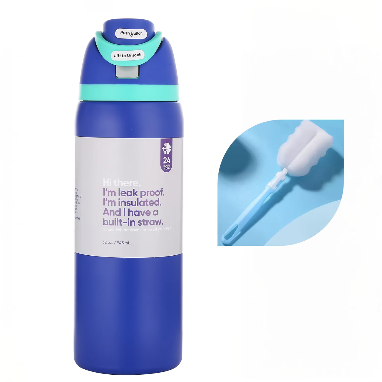 32oz Insulated Tumbler - Double-Wall Vacuum Stainless Steel