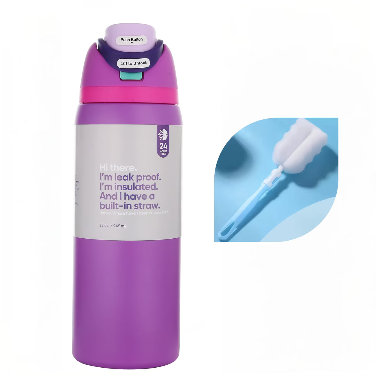 32oz Insulated Tumbler - Double-Wall Vacuum Stainless Steel